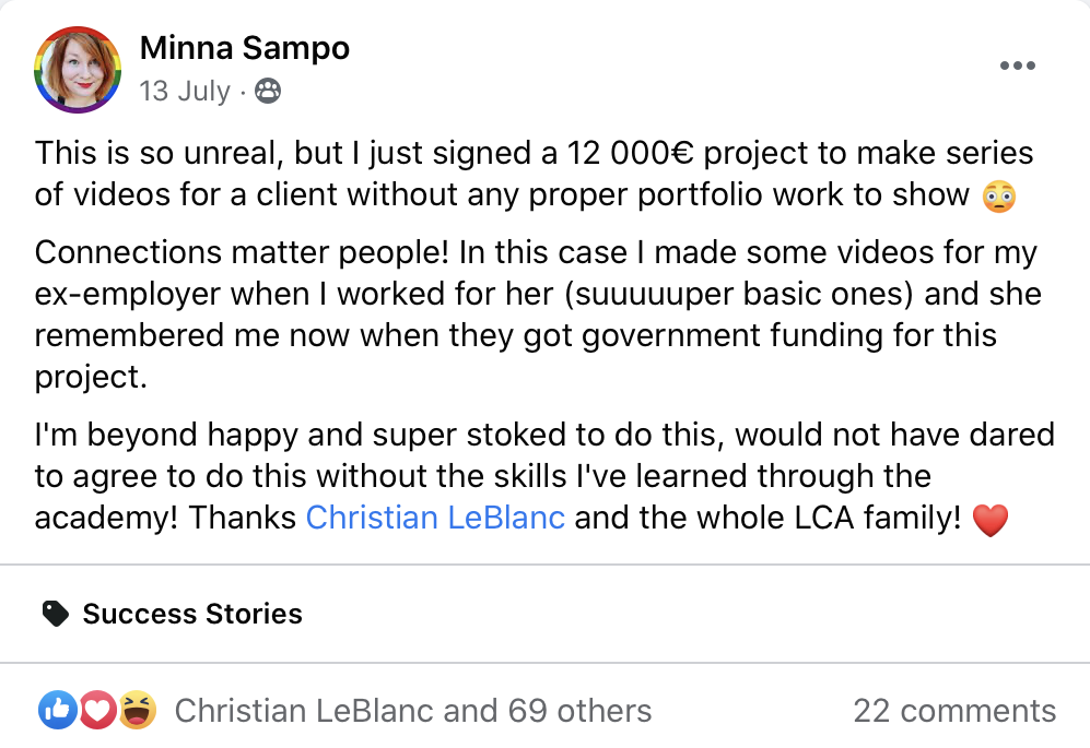 LCA community testimonial