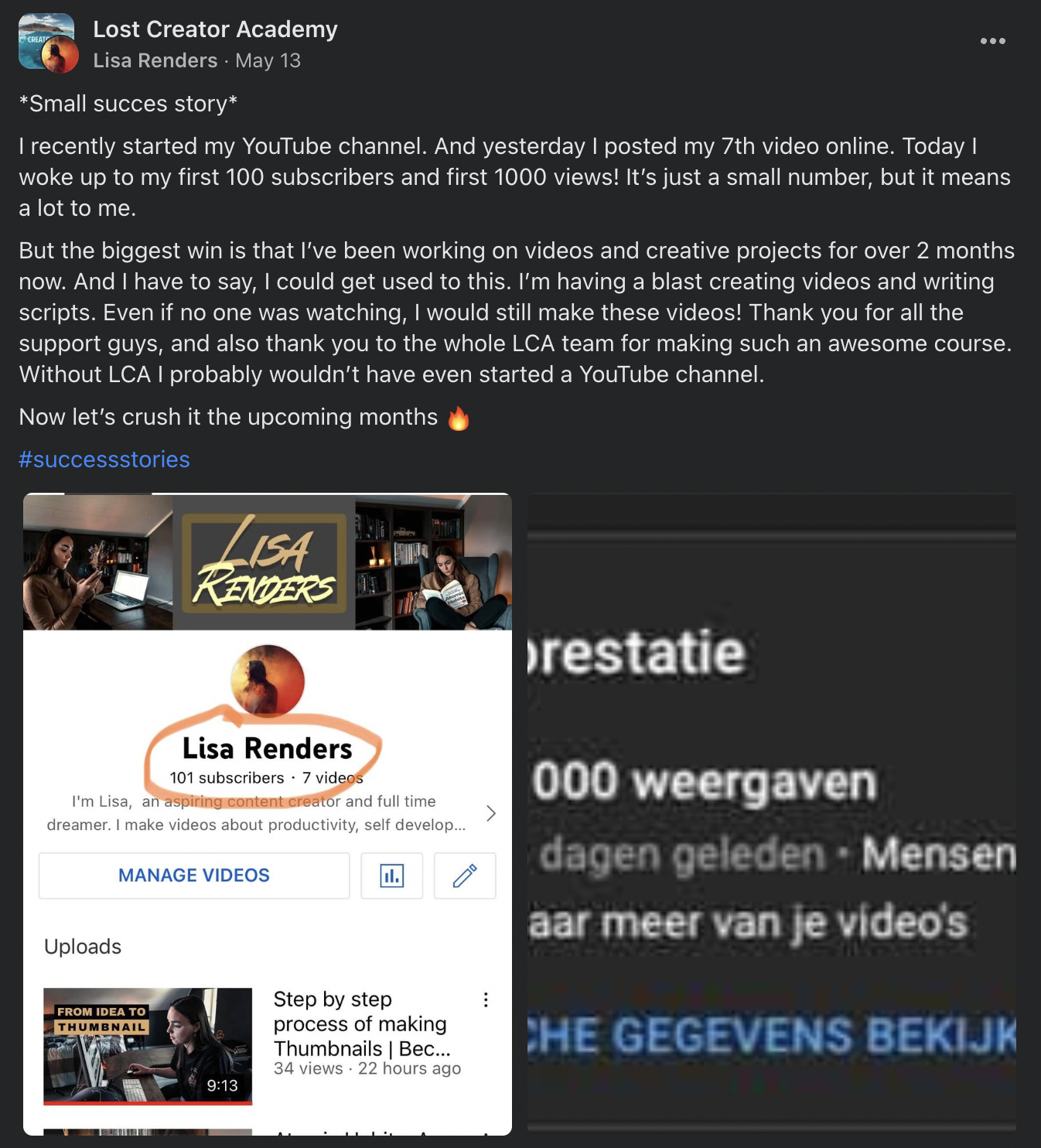 LCA community testimonial