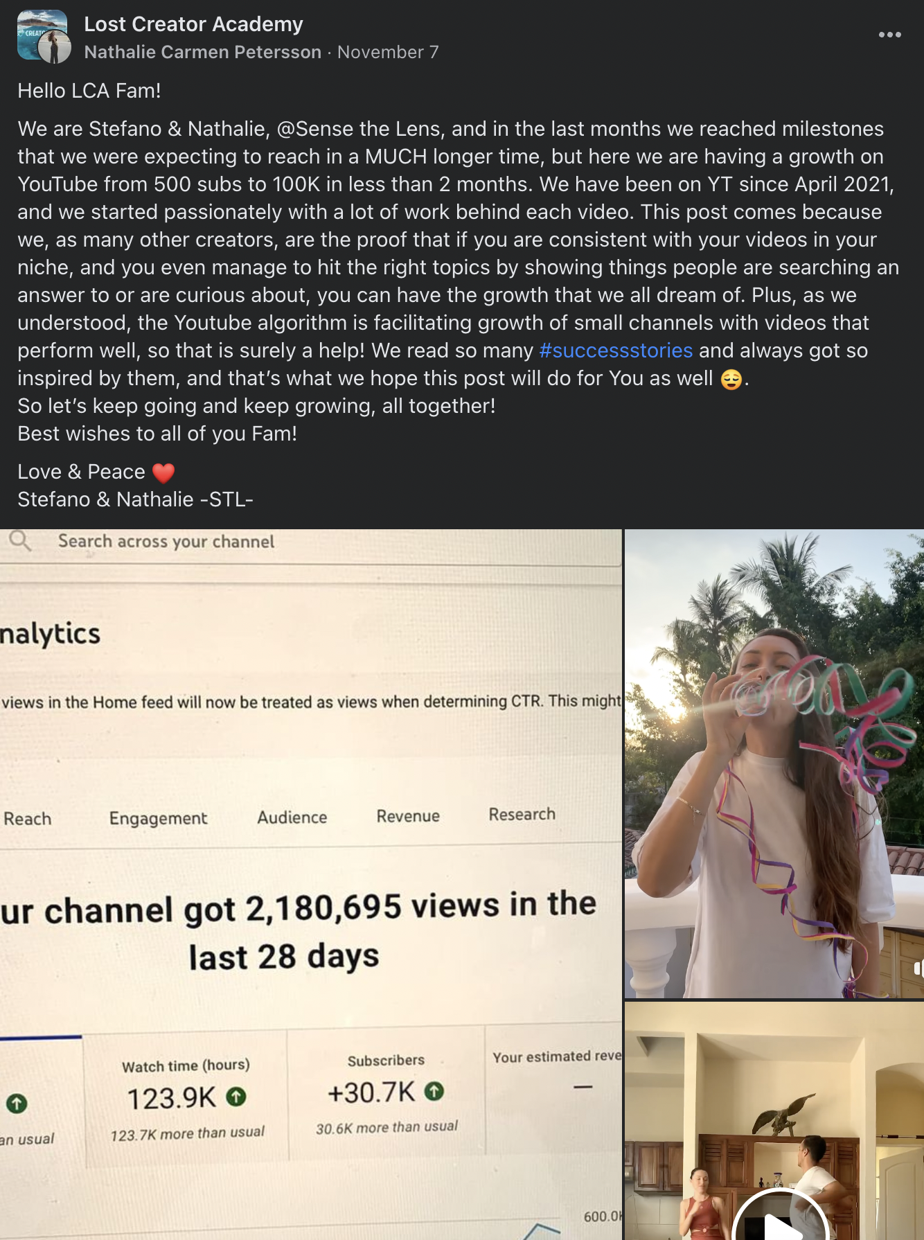 LCA community testimonial