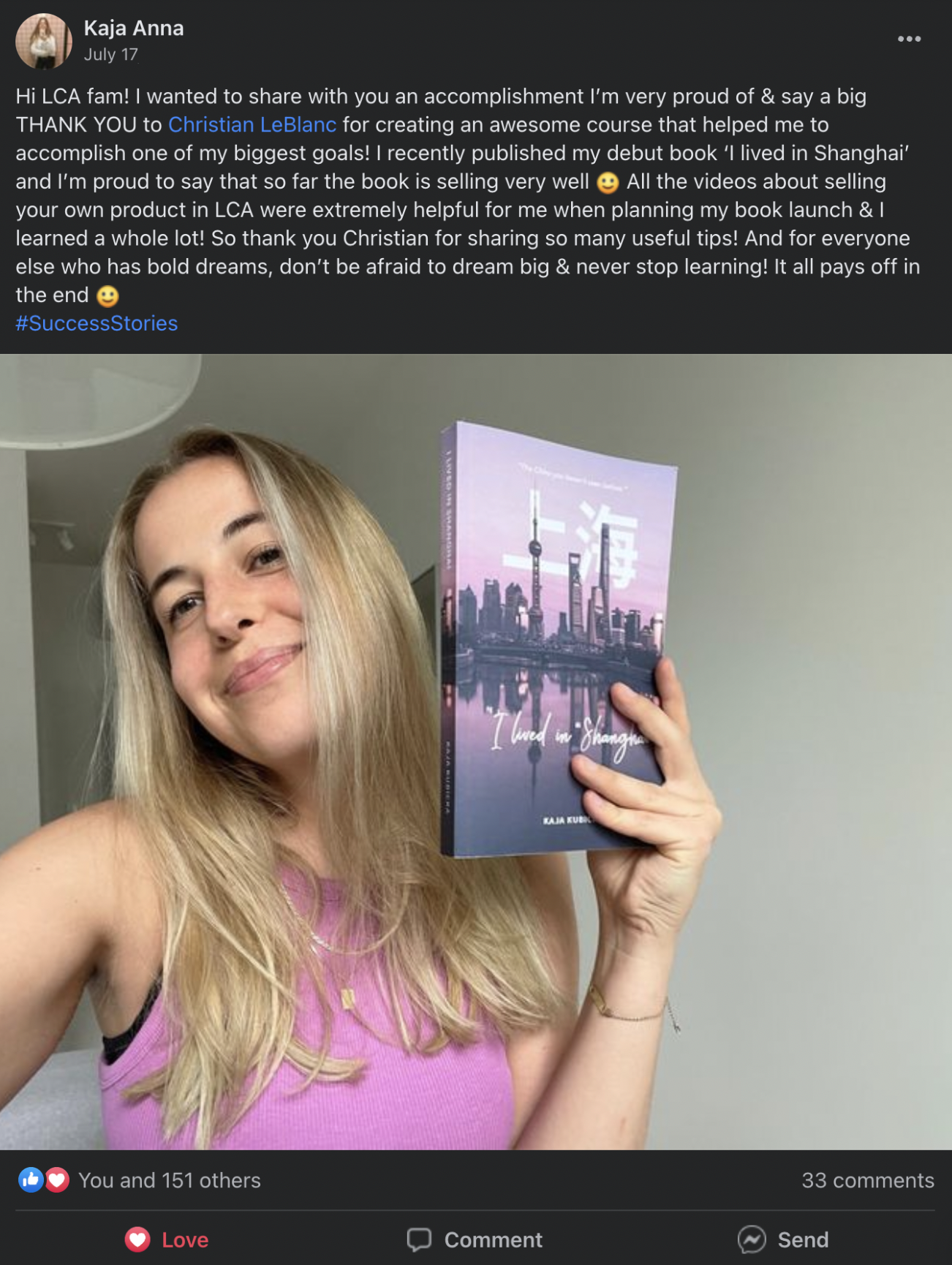 LCA community testimonial